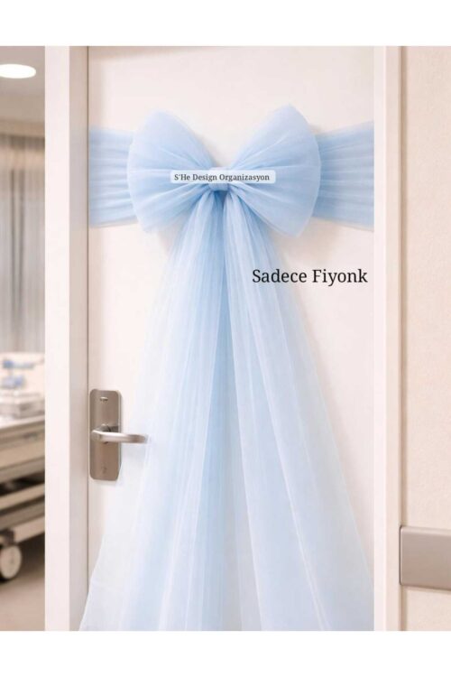 Hazır Fiyonklu Bebek Odası, Gelin Odası Kapı Tülü, Hastane Odası Kapı Tülü, Bebek Odası Kapı Süsü