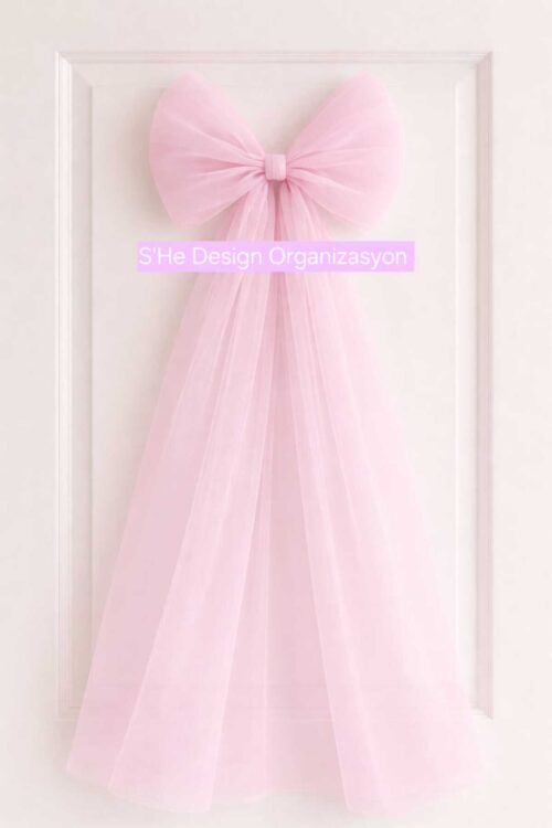 Hazır Fiyonklu Bebek Odası, Gelin Odası Kapı Tülü, Hastane Odası Kapı Tülü, Bebek Odası Kapı Süsü