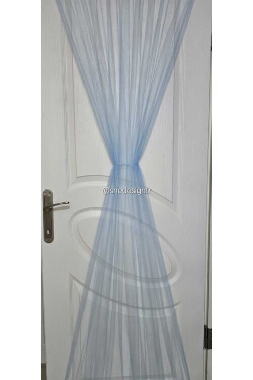 KAPI SÜSLEME TÜLÜ 5 METRE (SADECE TÜL) MAVİ /SÜNNET SÜSLEME