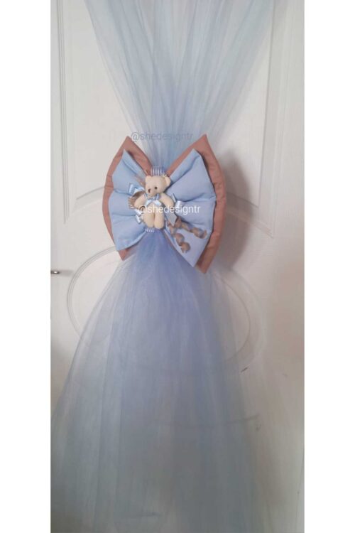 KAPI SÜSLEME TÜLÜ 5 METRE (SADECE TÜL) MAVİ /SÜNNET SÜSLEME