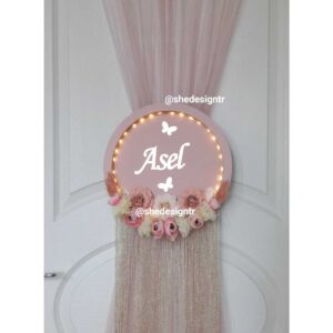 HASTANE ODASI KAPI SÜSLEME / LASTİKLİ KAPI TÜLÜ / ORGANİZASYON SÜSLEME TÜLÜ (SADECE TÜL)