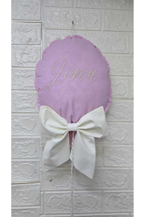 NAKIŞ İSİM İŞLEMELİ 25x35 BÜYÜK BOY BALON YASTIK