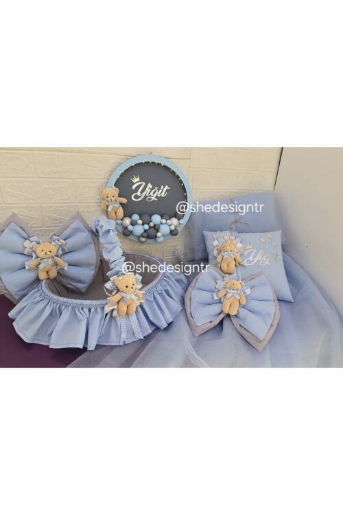 Bebek İsmine Özel Hazırlanan Hastane Odası Süsleme Seti 7 parça