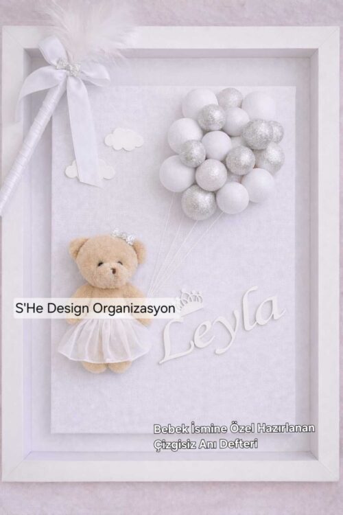 Bebek İsmine Özel Hazırlanan Anı Hatıra Defteri