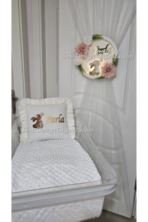 Kapı Süsü Laatikli Kapı Tülü ve Takı Yastığı Seti