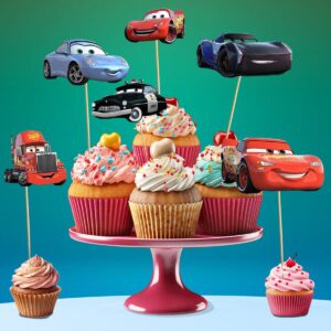 Cars Temalı 12’li Cupcake Süsü