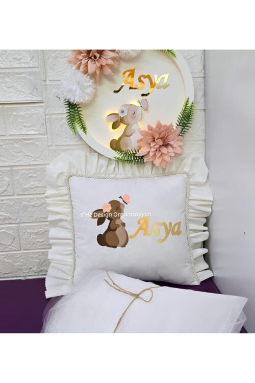 Kapı Süsü Laatikli Kapı Tülü ve Takı Yastığı Seti