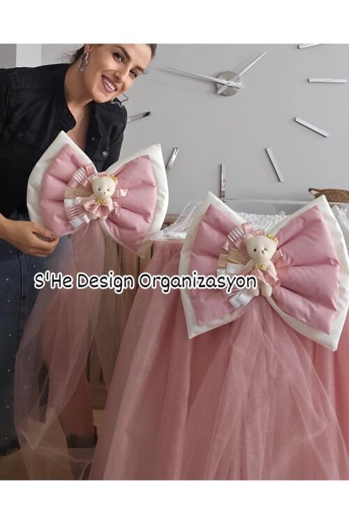 HASTANE ODASI SÜSLEME SETİ Ledli Kapı süsü Çift Fiyonk ve Küvöz Eteği