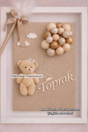 Bebek İsmine Özel Hazırlanan Anı Hatıra Defteri