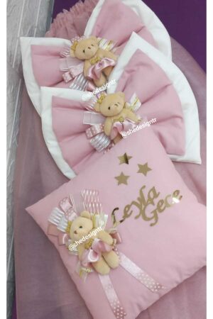 HASTANE KÜVÖZ ETEĞİ/AYAK UCU FİYONK/ANNE YATAK UCU FİYONK/TAKI YASTIĞI /Hastane Odası Süsleme Seti