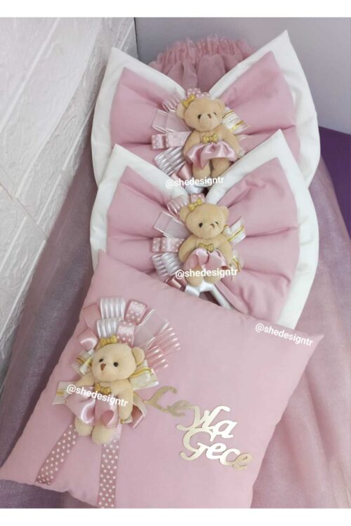 HASTANE KÜVÖZ ETEĞİ/AYAK UCU FİYONK/ANNE YATAK UCU FİYONK/TAKI YASTIĞI /Hastane Odası Süsleme Seti