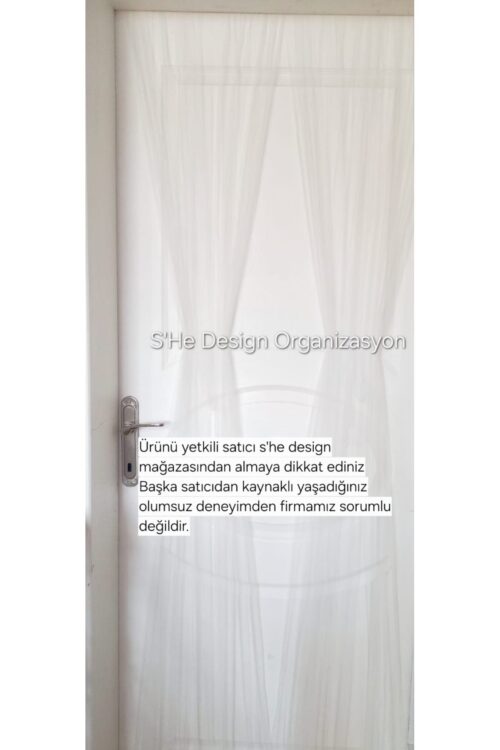 Hastane Odası Kapı Süsleme Lastikli Kapı Tülü / Organizasyon 2 Parça Lastikli Kapı Tülü