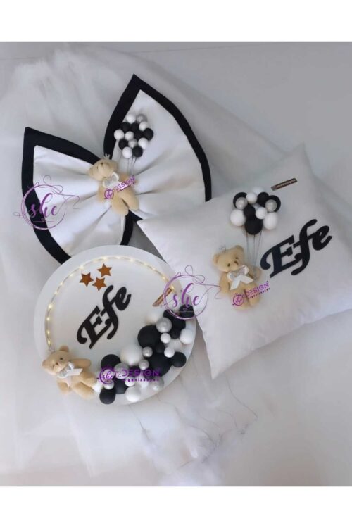 Beşik Süsleme Taraftar Seti / Hastane Odası Ledli Kapı Süsü / Küvöz Eteği / Ayak Ucu Fiyonk