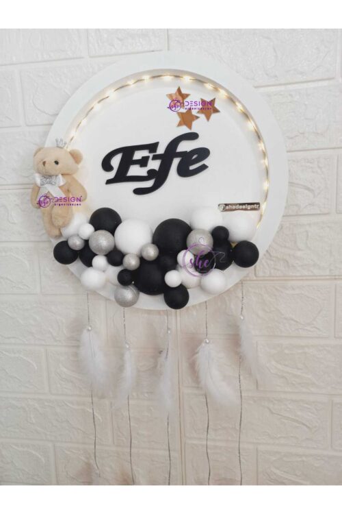 Beşik Süsleme Taraftar Seti / Hastane Odası Ledli Kapı Süsü / Küvöz Eteği / Ayak Ucu Fiyonk