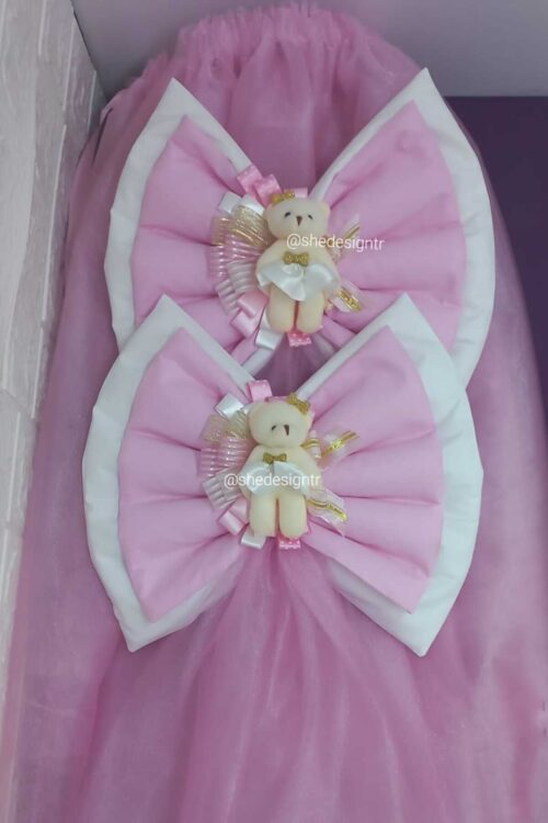 Küvöz Eteği ve 2 Adet Fiyonk Seti Hastane Odası Süsleme / Beşik Süsleme